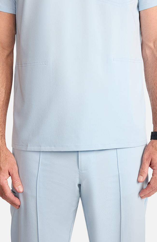 Men's V-Neck Scrub Top, , large