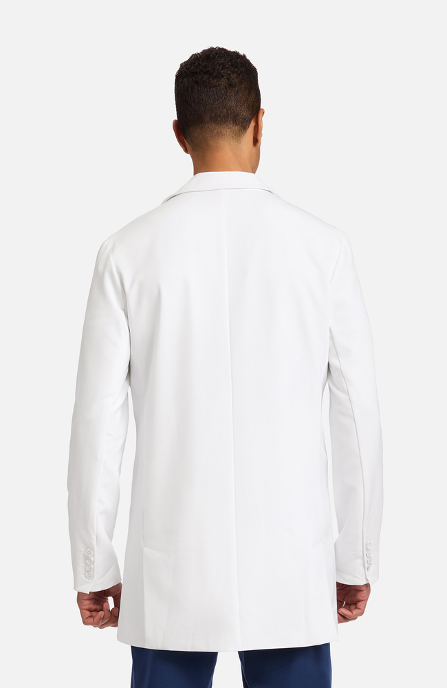 Men's Jonas Fitted 34½" Lab Coat , WHT White, large