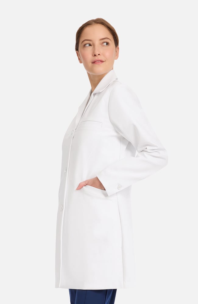 Women's Joycelyn 34" Lab Coat, WHT White | white, large