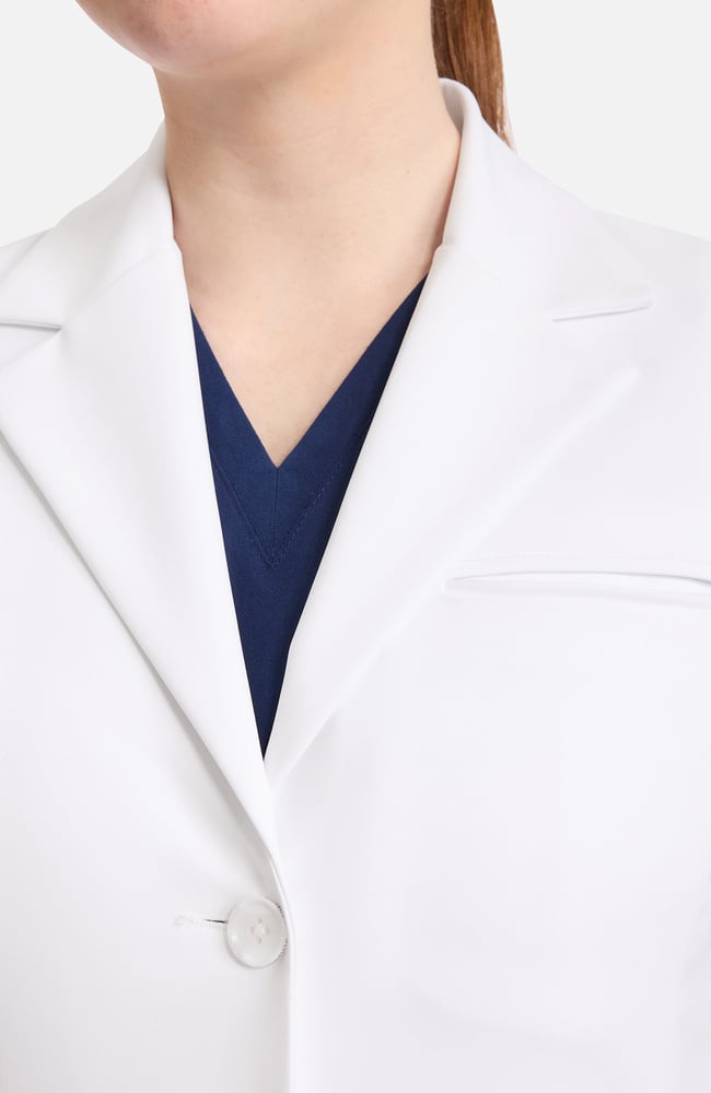 Women's Marie 36&frac34;" Lab Coat, WHT White | white, large