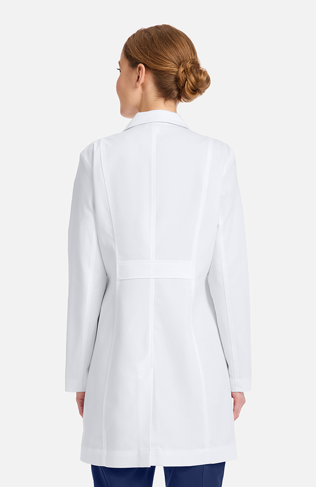 Women's Becca Slim 33&frac14;" Lab Coat, WHT White | white, large