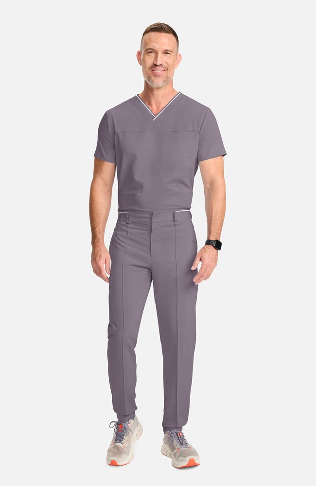 Men's Pintuck Tapered Scrub Pant, , large