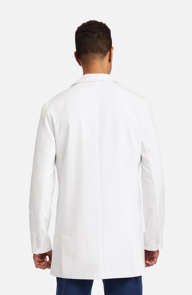 Men's Jonas Fitted 34&frac12;" Lab Coat , WHT White | white, large