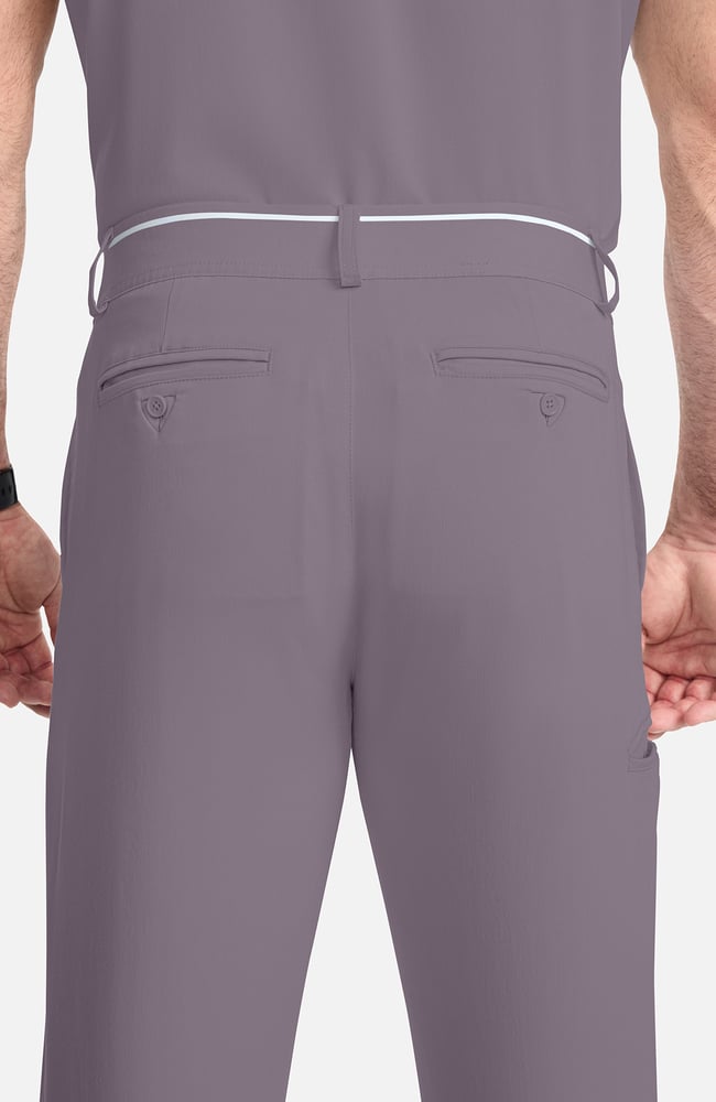 Men's Pintuck Tapered Scrub Pant, , large