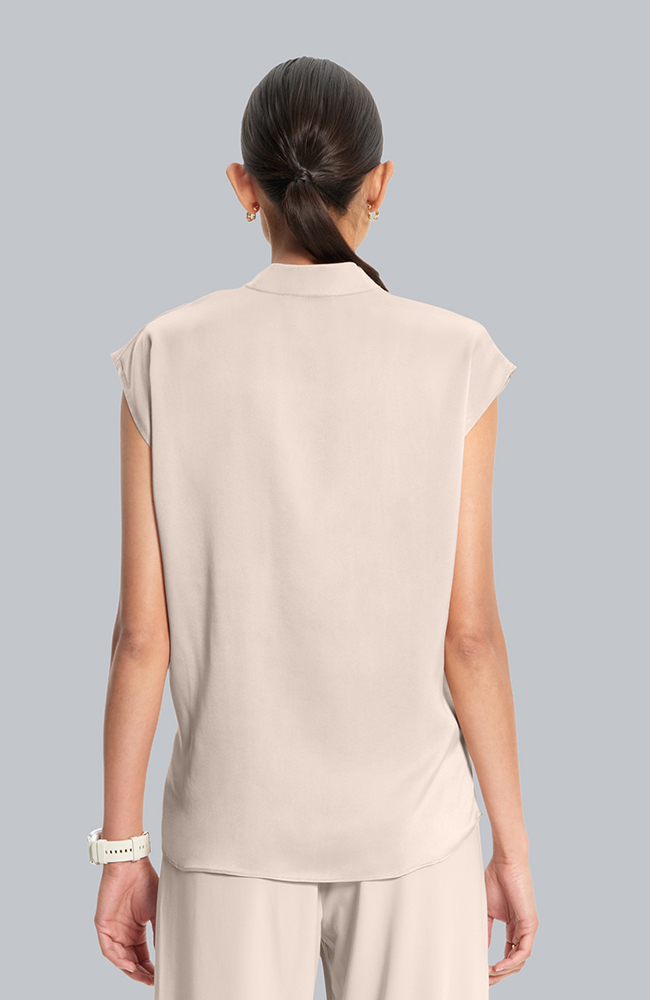 Women&rsquo;s Silk Dolman V-Neck Scrub Top, , large