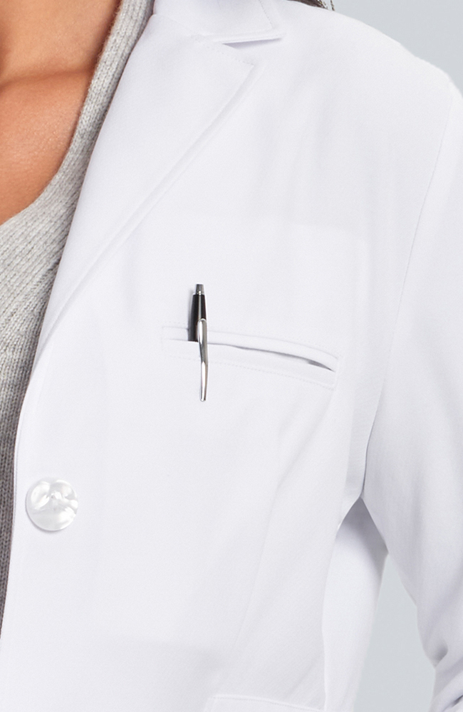 Women's M3 Estie Classic Fit 36&frac12;" Lab Coat, WHT White | white, large