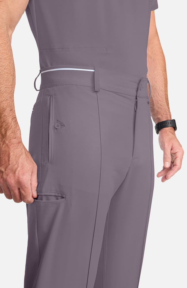 Men's Pintuck Tapered Scrub Pant, , large