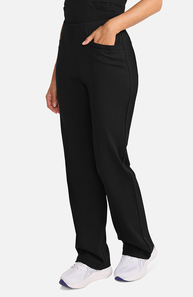 Women's Ponte Wide Leg Scrub Pant, , large