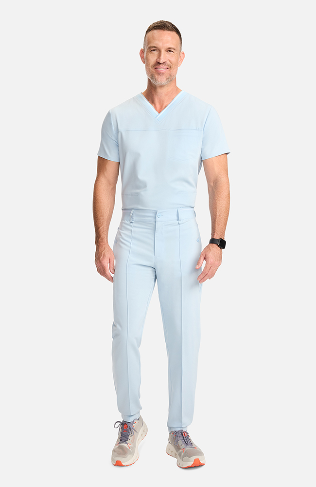 Men's Pintuck Tapered Scrub Pant, , large